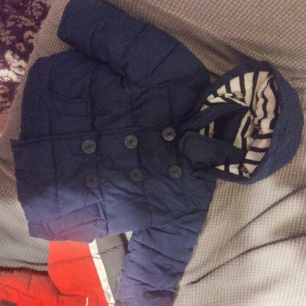 Baby Gap Sailor Puffer Coat 6-12m